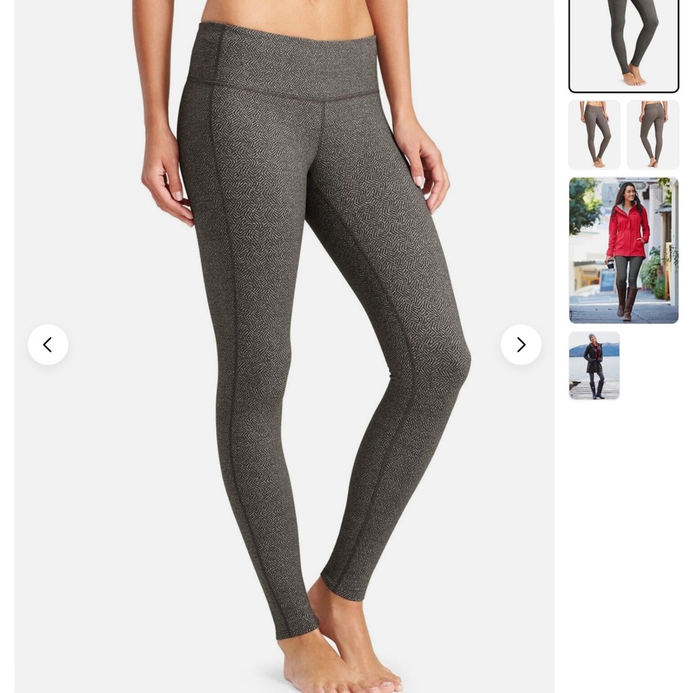 Athleta Chaturanga Tight Black Swirl Size Small